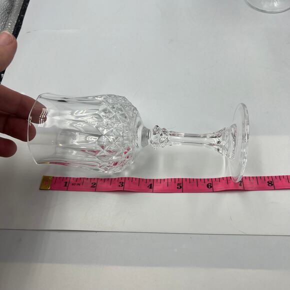 Vintage Luminarc Arc International Wine Cordial Glasses 3 Piece Clear Crystal - Picture 4 of 9